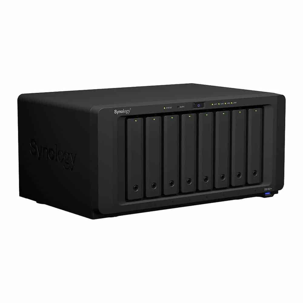 (image for) Synology DS1821+ 8 Bay Desktop NAS Enclosure 2.5"/3.5" HDD/SSD + 2x M.2 NVMe